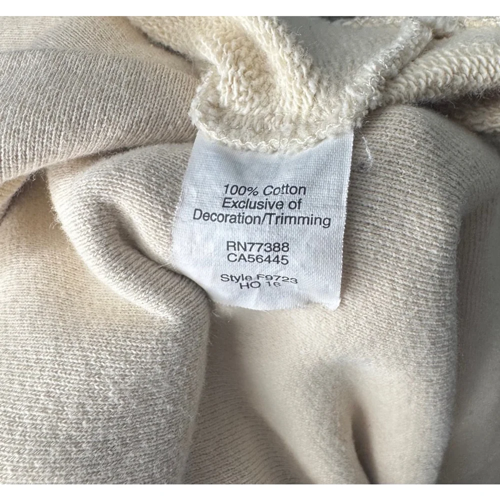 Women's Madewell Sweatshirt Size S Beige Arrowhead Lodge - Picture 8 of 8